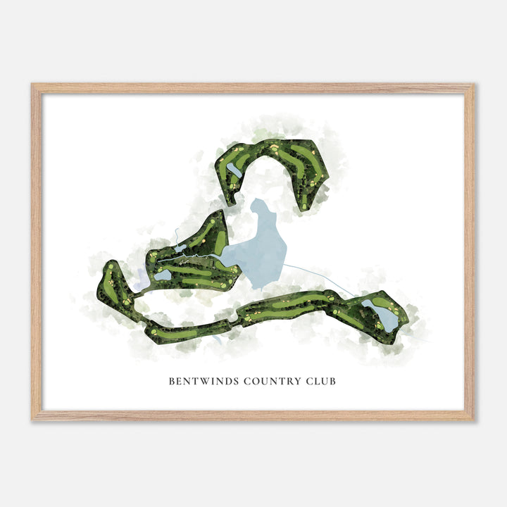 Print of Bentwinds Country Club Classic Map