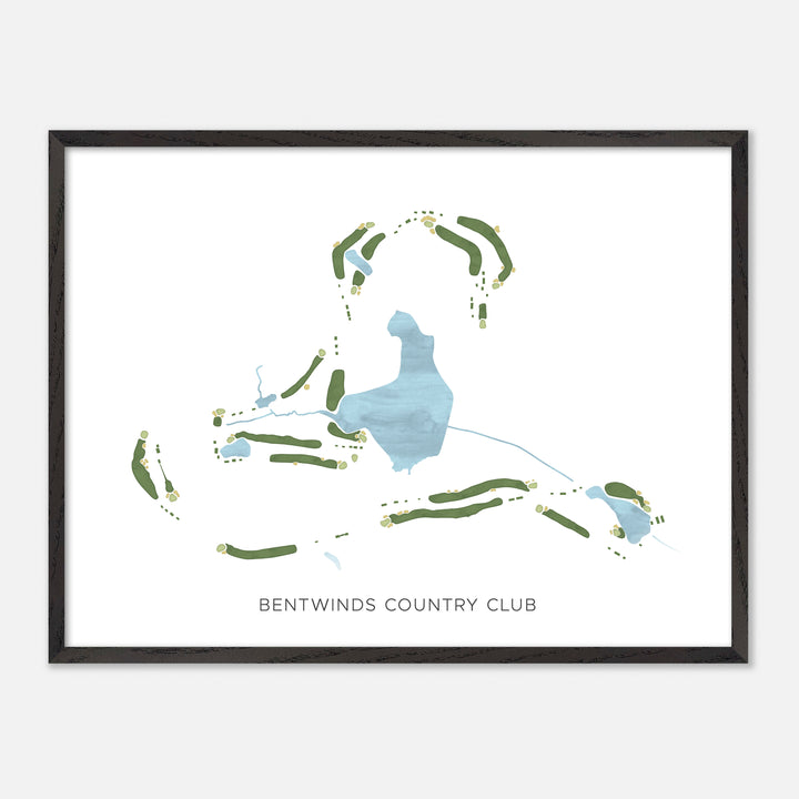 Print of Bentwinds Country Club Modern Map