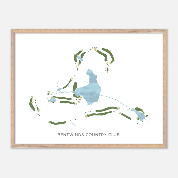 Print of Bentwinds Country Club Modern Map