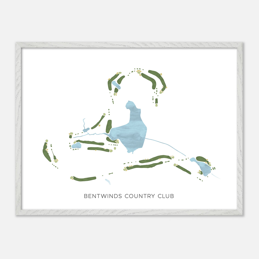 Print of Bentwinds Country Club Modern Map