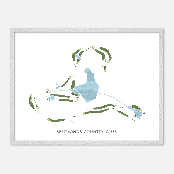 Print of Bentwinds Country Club Modern Map
