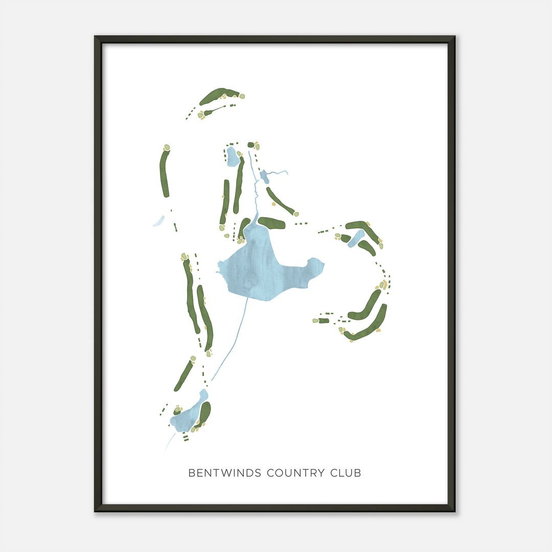 Print of Bentwinds Country Club Modern Map
