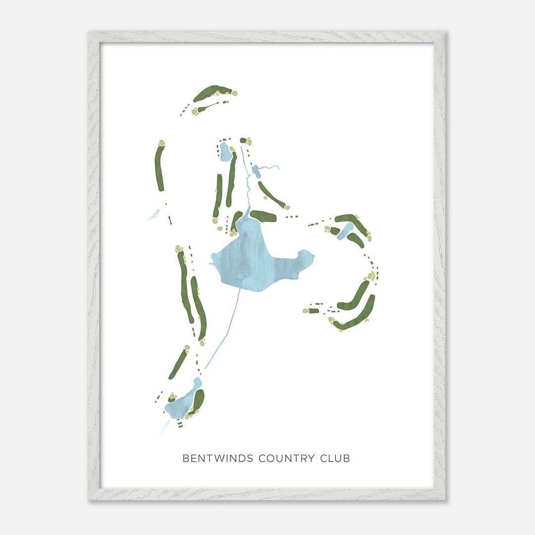 Print of Bentwinds Country Club Modern Map
