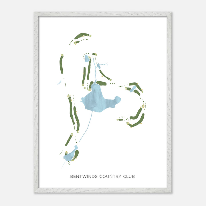 Print of Bentwinds Country Club Modern Map