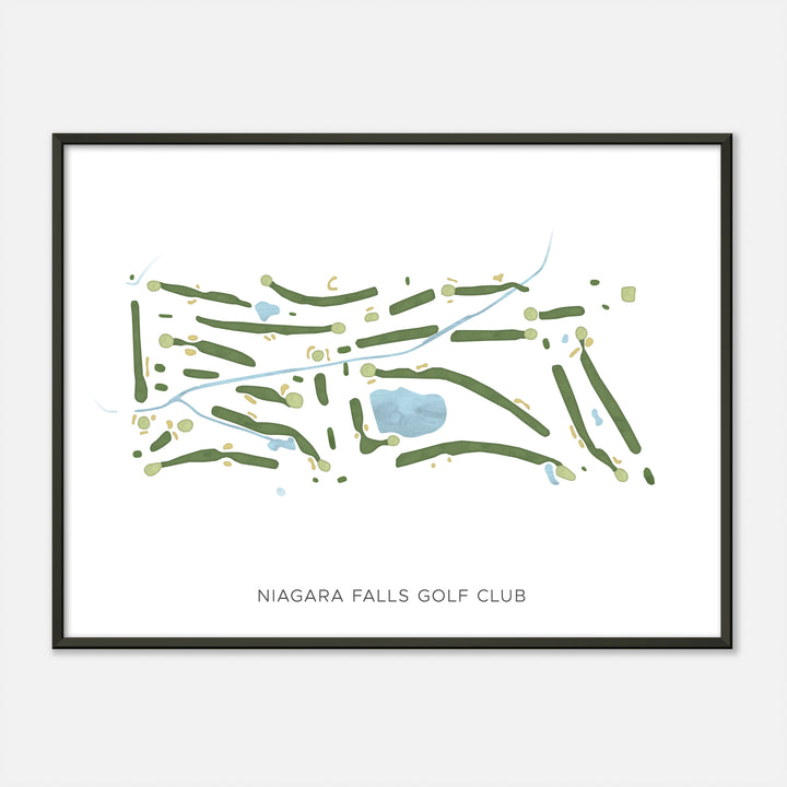 Print of Niagara Falls Golf Club Modern Map