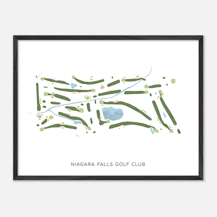 Print of Niagara Falls Golf Club Modern Map