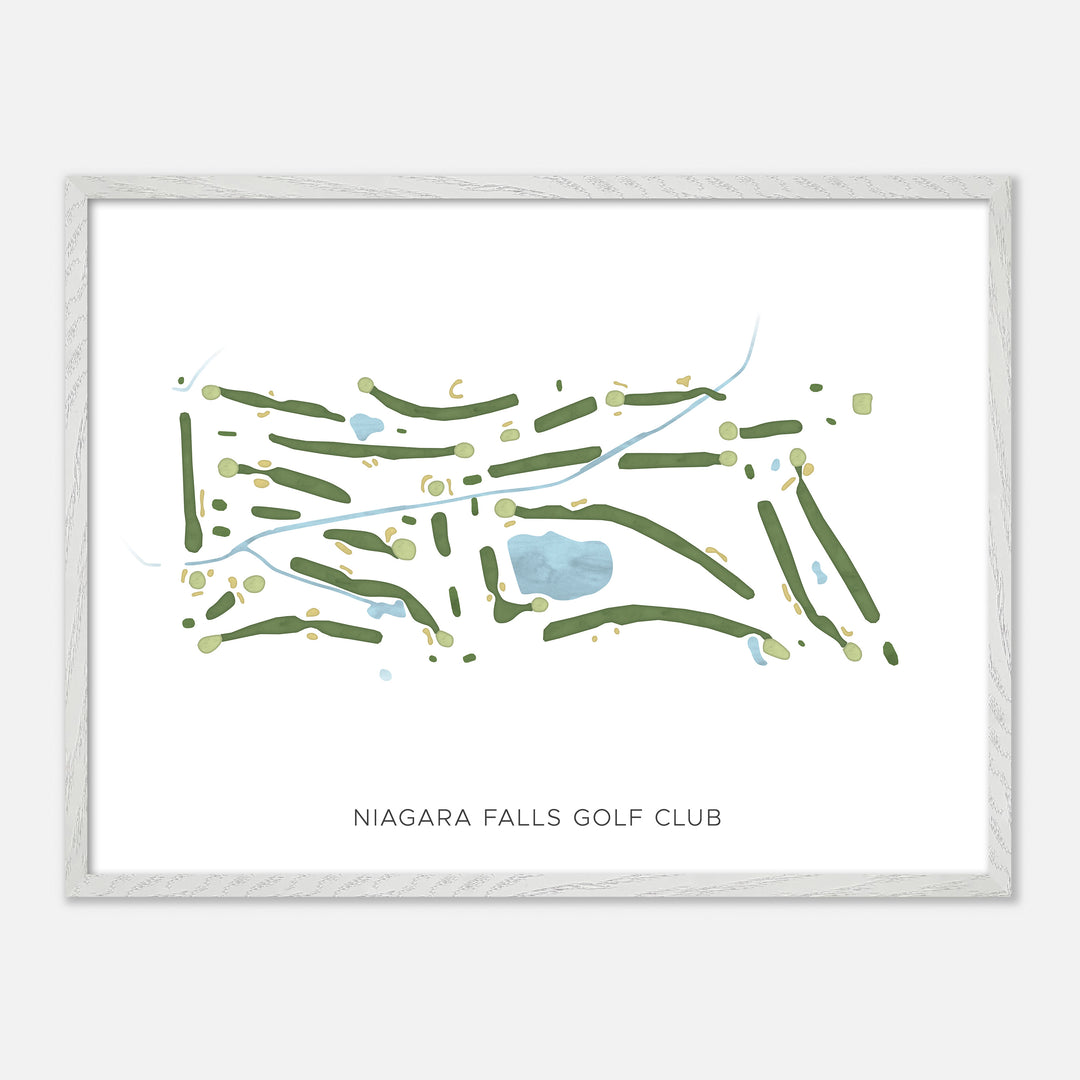 Print of Niagara Falls Golf Club Modern Map