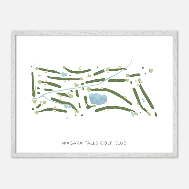 Print of Niagara Falls Golf Club Modern Map