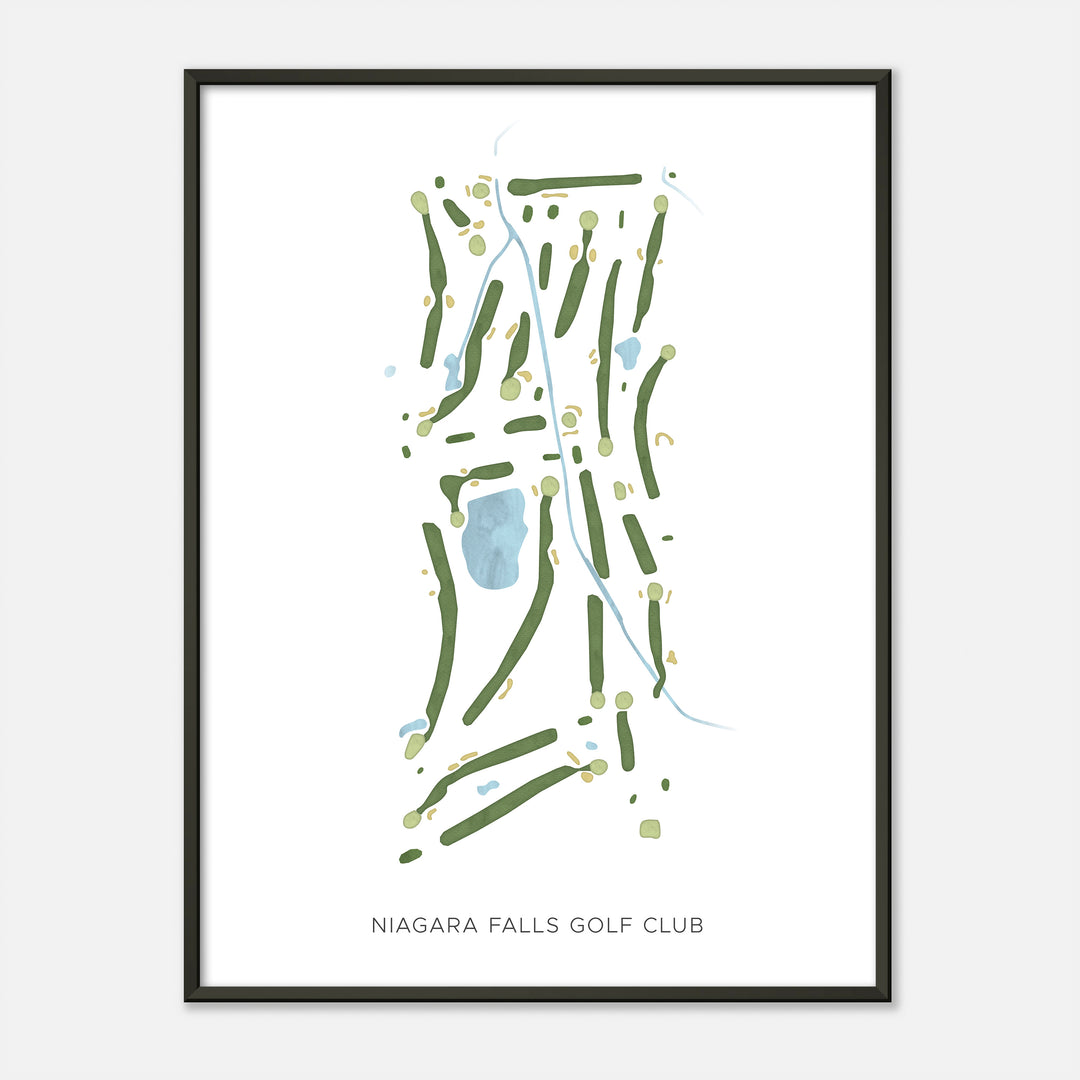 Print of Niagara Falls Golf Club Modern Map