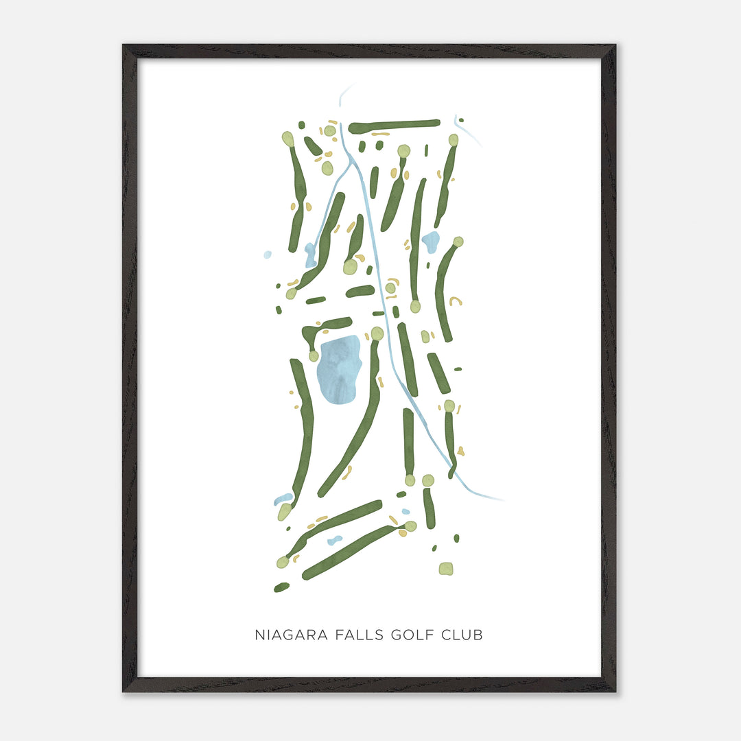 Print of Niagara Falls Golf Club Modern Map