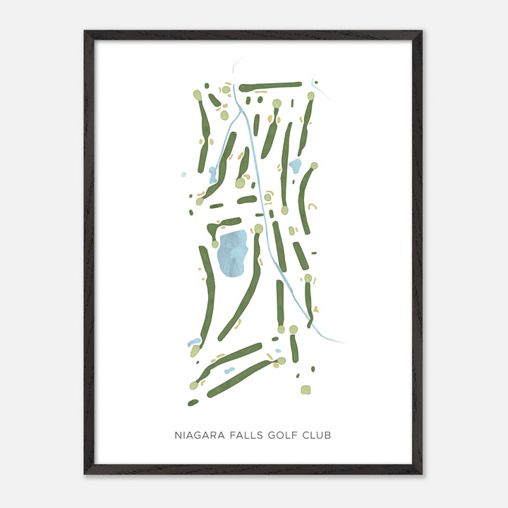Print of Niagara Falls Golf Club Modern Map