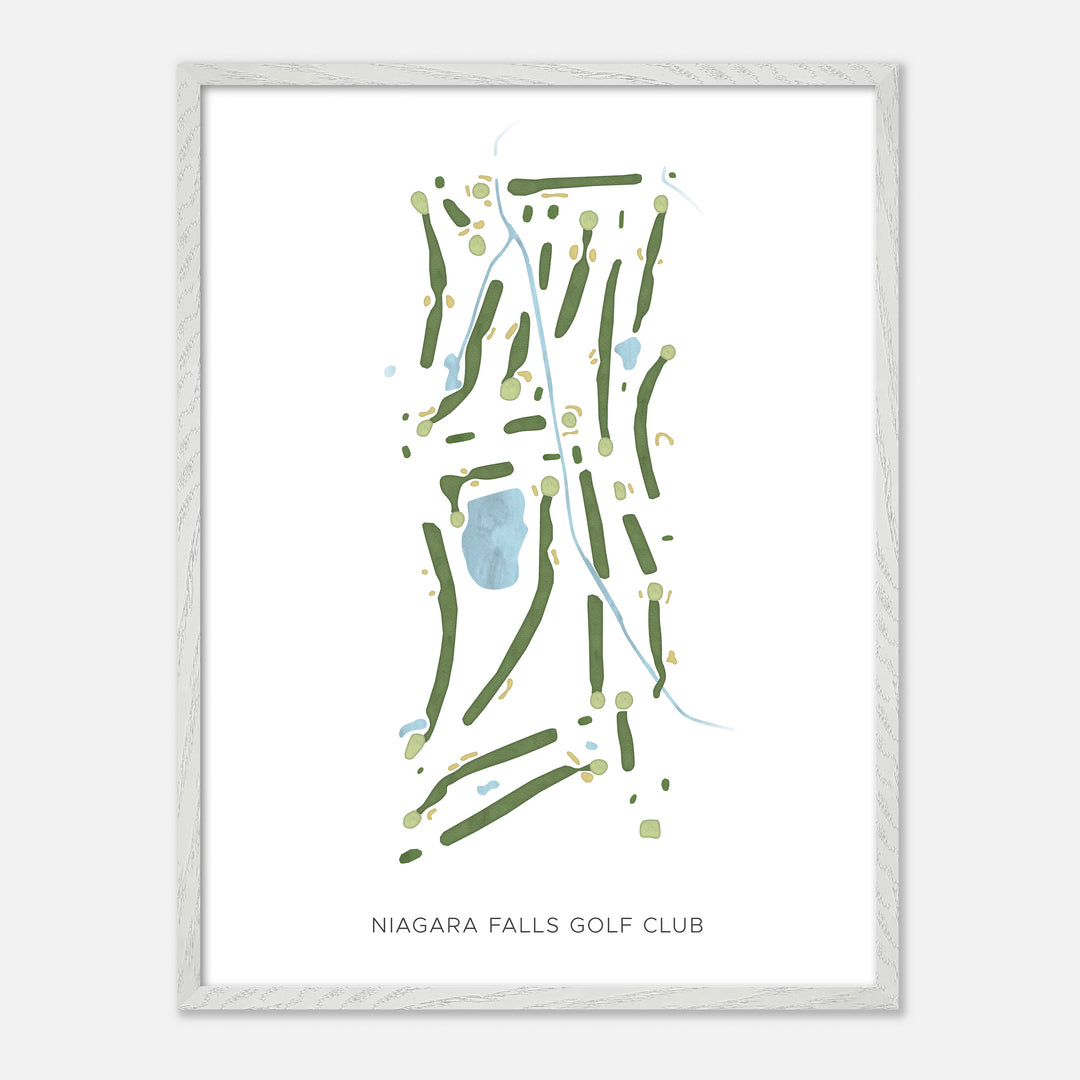 Print of Niagara Falls Golf Club Modern Map