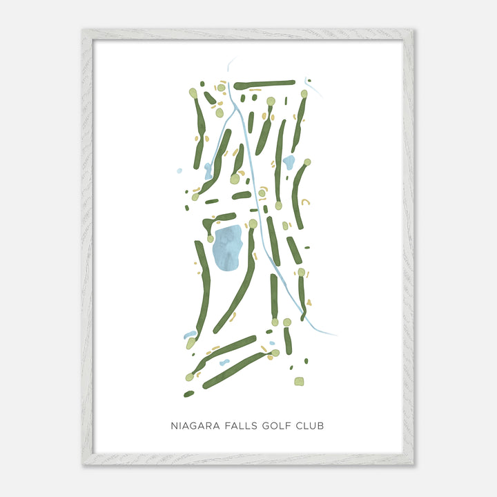 Print of Niagara Falls Golf Club Modern Map