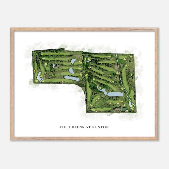 Print of The Greens at Renton Classic Map
