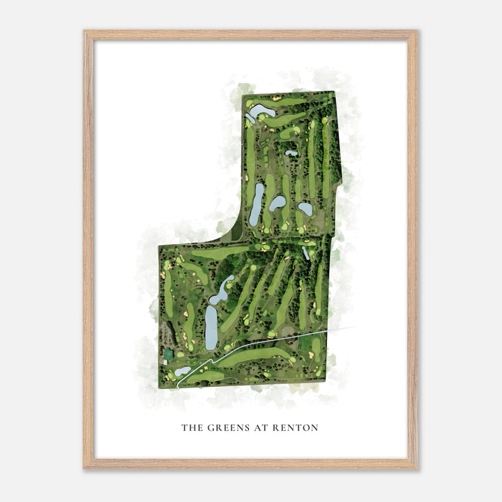 Print of The Greens at Renton Classic Map