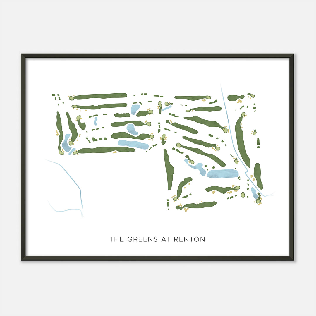 Print of The Greens At Renton Modern Map