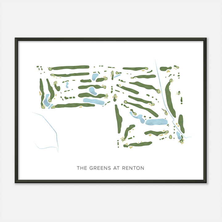 Print of The Greens At Renton Modern Map