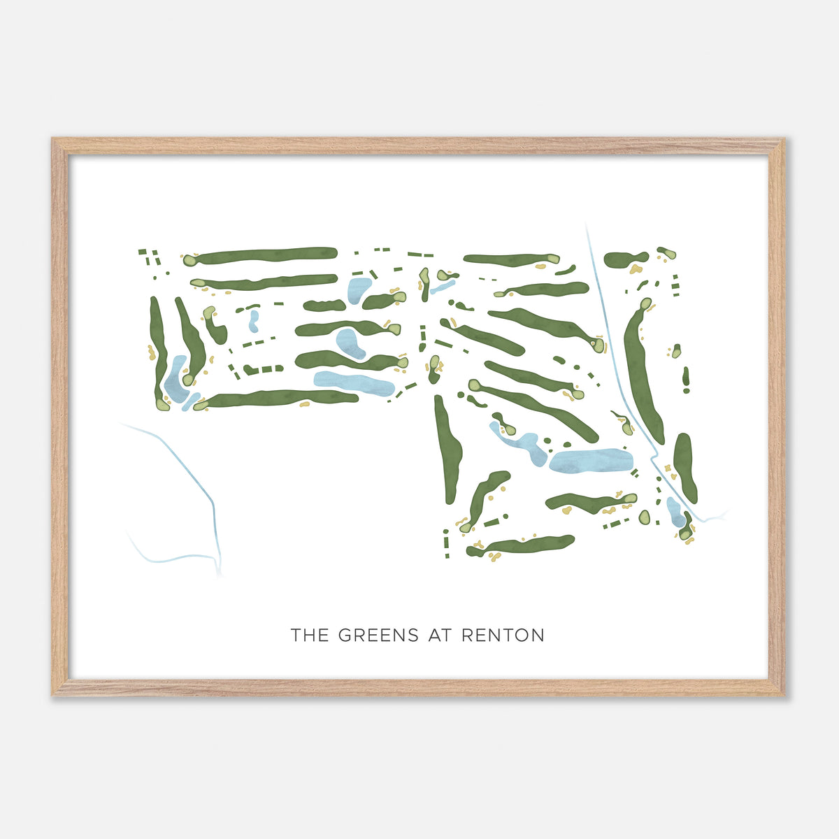 Print of The Greens At Renton Modern Map