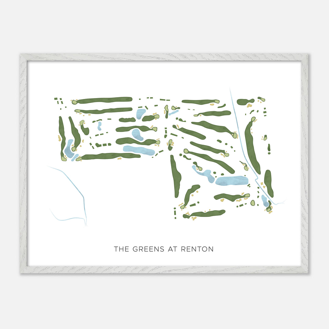 Print of The Greens At Renton Modern Map