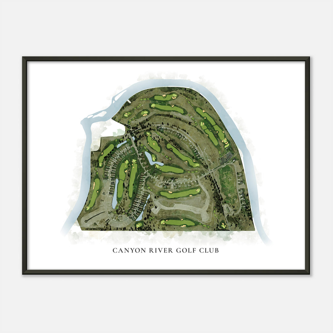Print of Canyon River Golf Club Classic Map