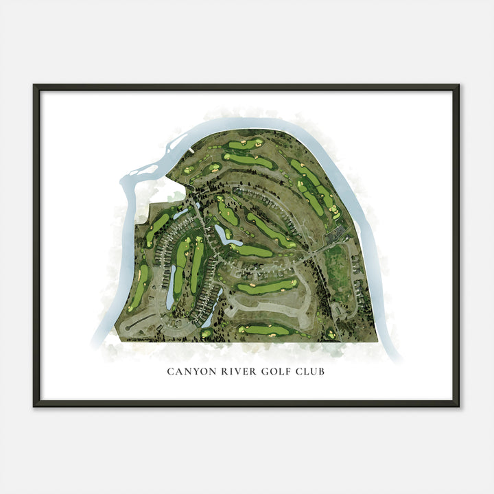 Print of Canyon River Golf Club Classic Map
