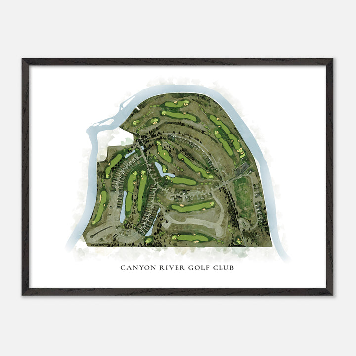 Print of Canyon River Golf Club Classic Map