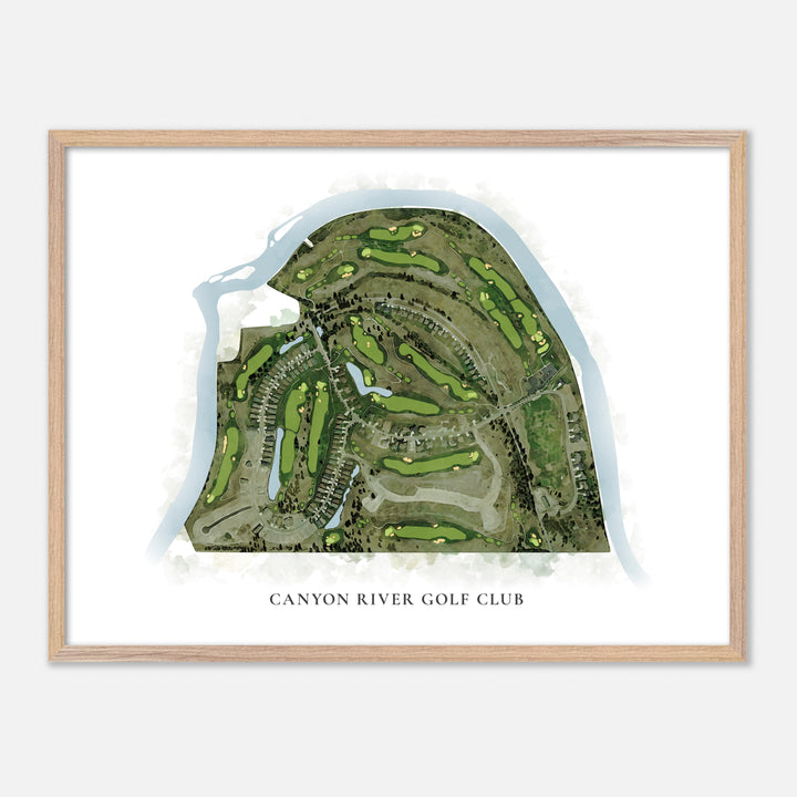 Print of Canyon River Golf Club Classic Map