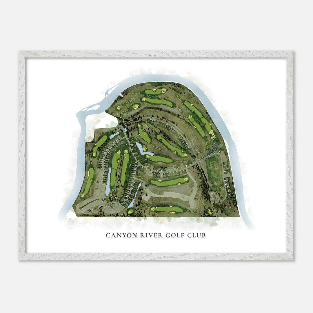 Print of Canyon River Golf Club Classic Map