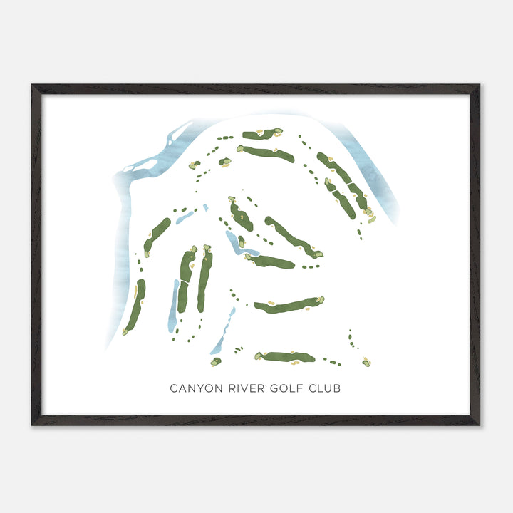 Print of Canyon River Golf Club Modern Map