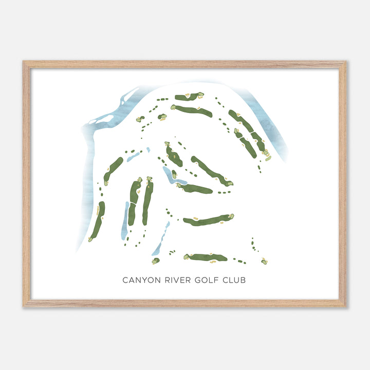 Print of Canyon River Golf Club Modern Map