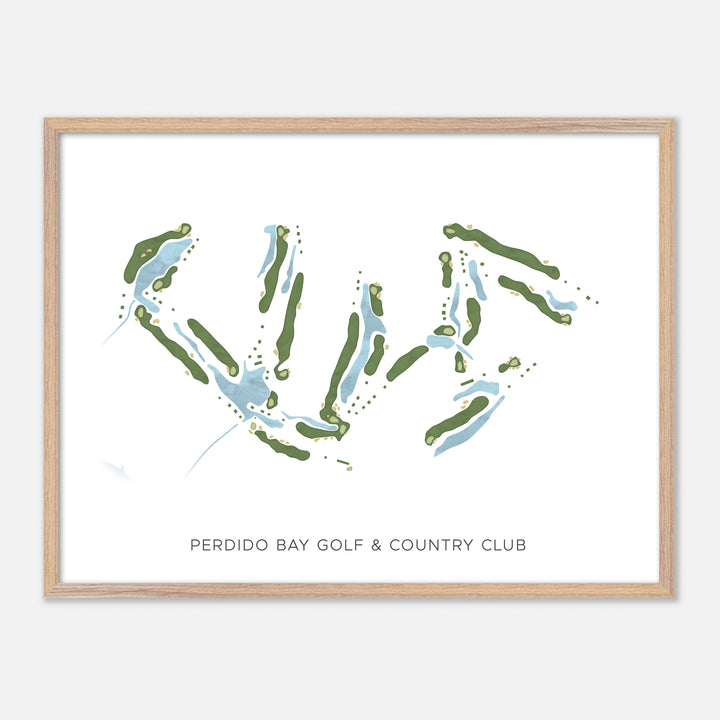 Print of Perdido Bay Golf & Country Club Modern Map