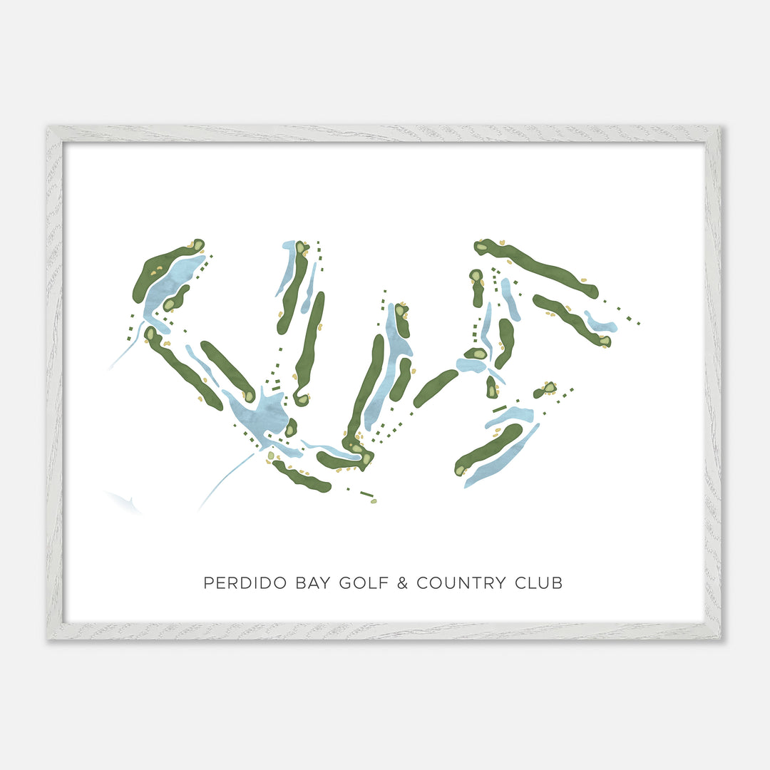 Print of Perdido Bay Golf & Country Club Modern Map