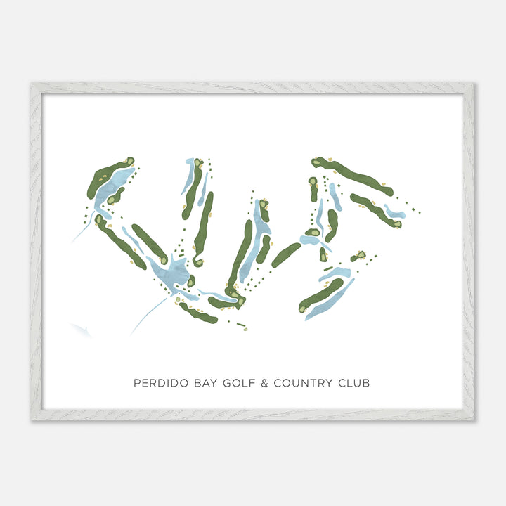 Print of Perdido Bay Golf & Country Club Modern Map