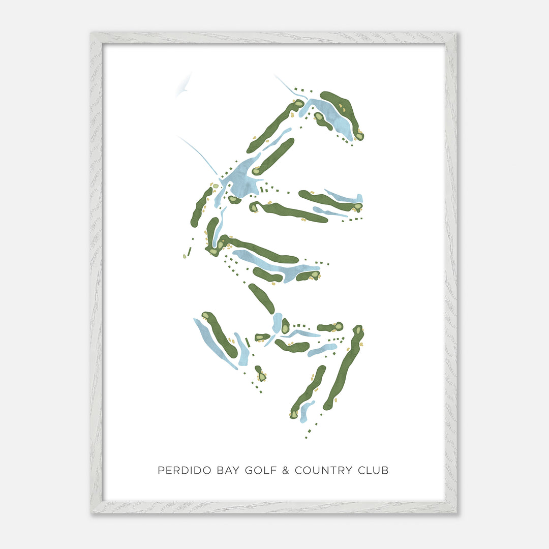 Print of Perdido Bay Golf & Country Club Modern Map