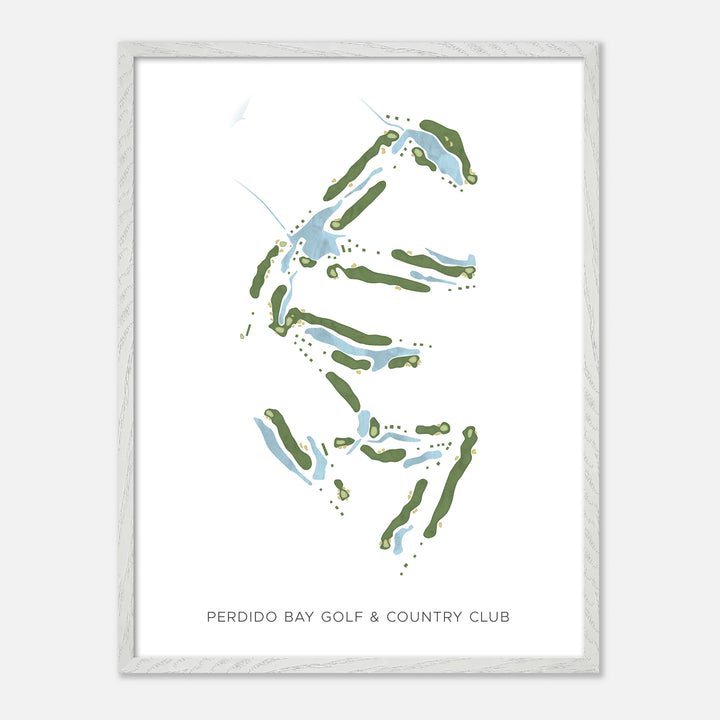 Print of Perdido Bay Golf & Country Club Modern Map
