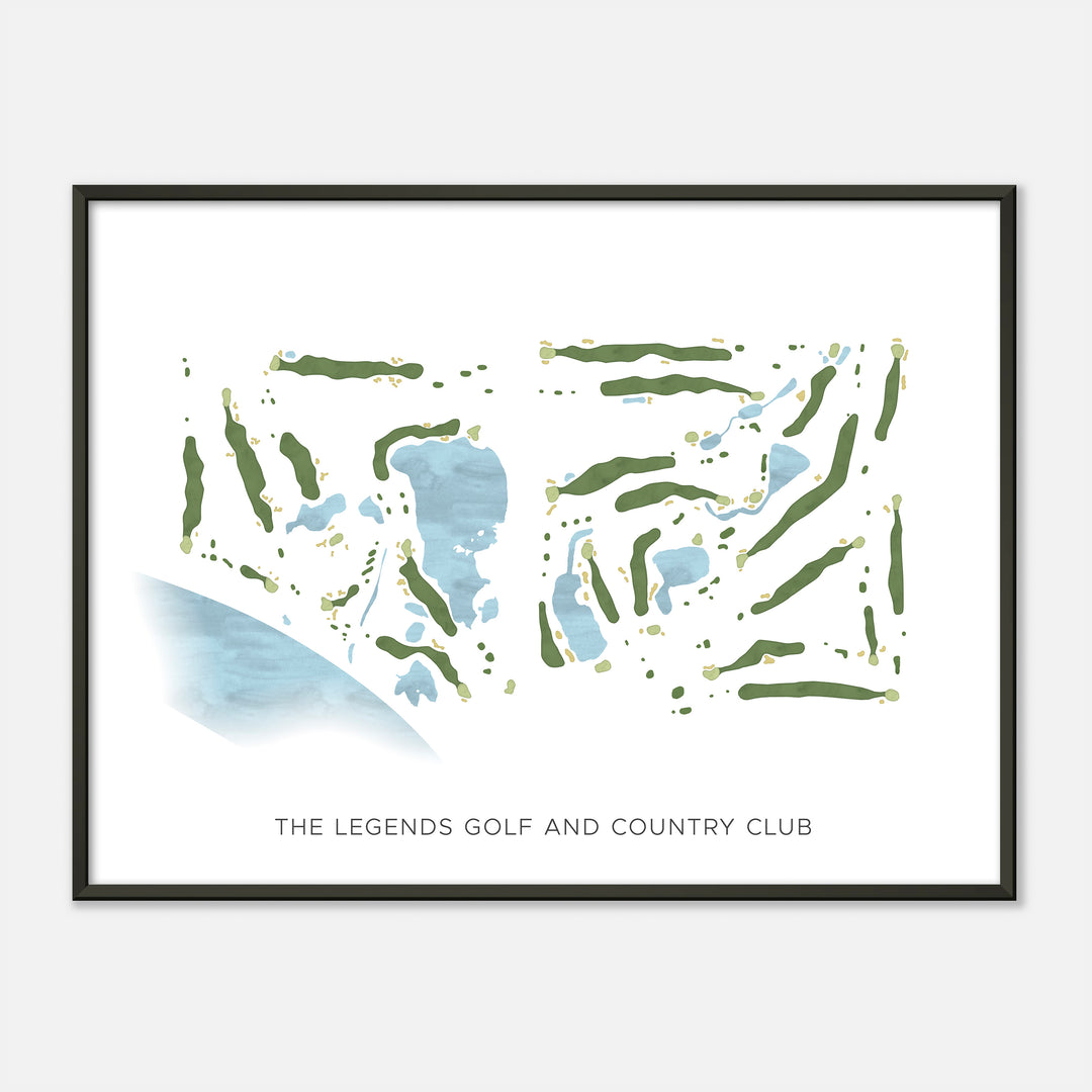Print of The Legends Golf And Country Club Modern Map
