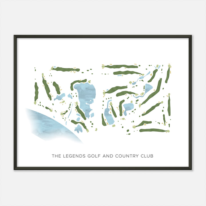 Print of The Legends Golf And Country Club Modern Map