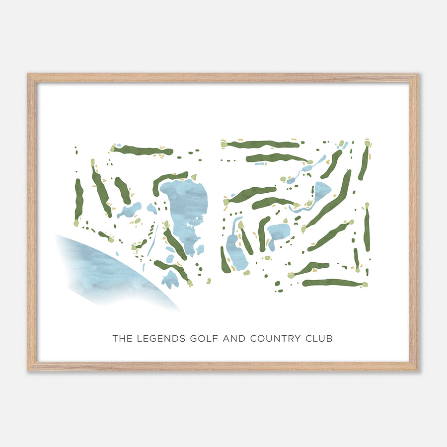 Print of The Legends Golf And Country Club Modern Map