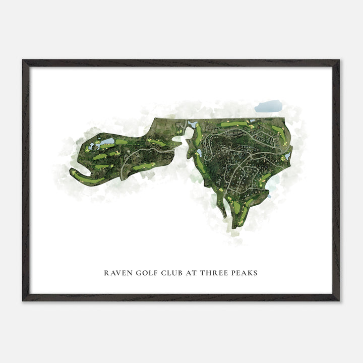 Print of Raven Golf Club At Three Peaks Classic Map