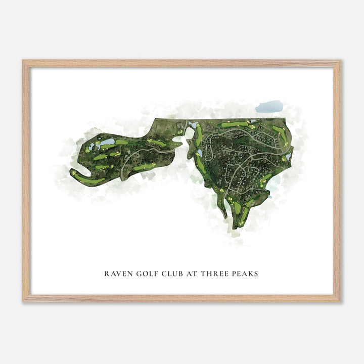 Print of Raven Golf Club At Three Peaks Classic Map