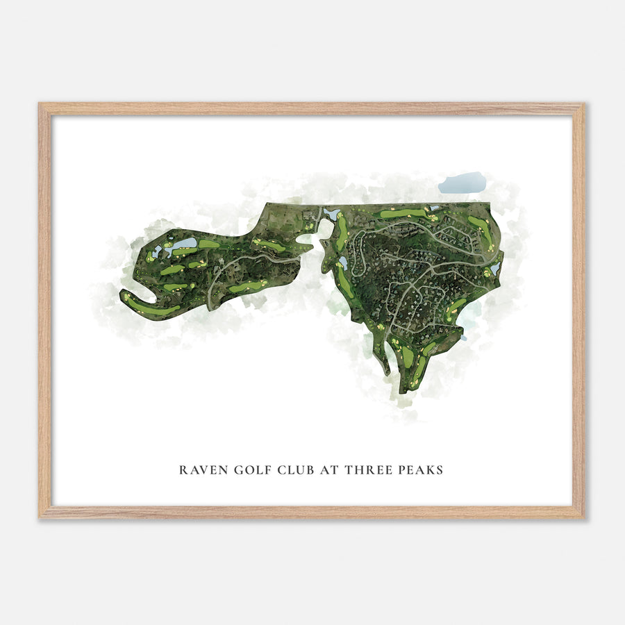 Print of Raven Golf Club At Three Peaks Classic Map