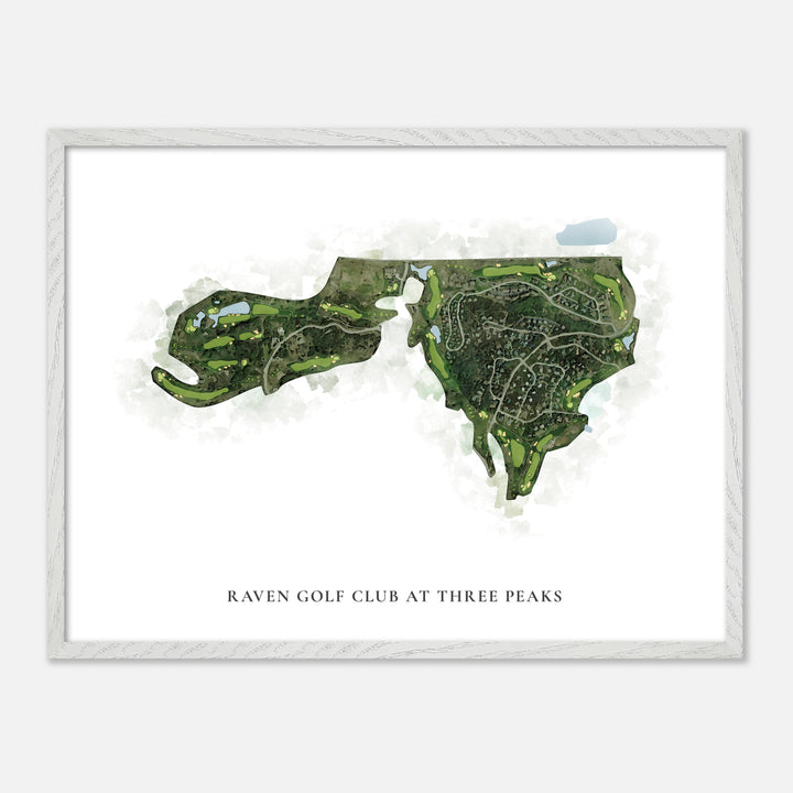 Print of Raven Golf Club At Three Peaks Classic Map