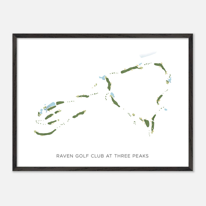 Print of Raven Golf Club At Three Peaks Modern Map