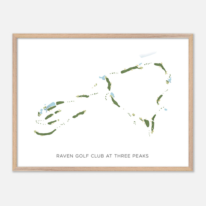Print of Raven Golf Club At Three Peaks Modern Map