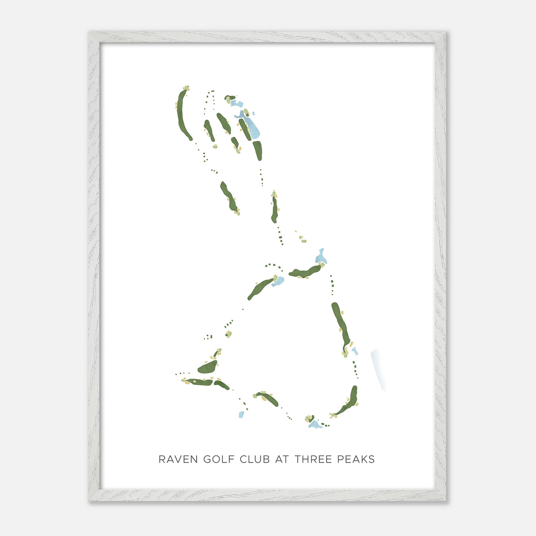 Print of Raven Golf Club At Three Peaks Modern Map