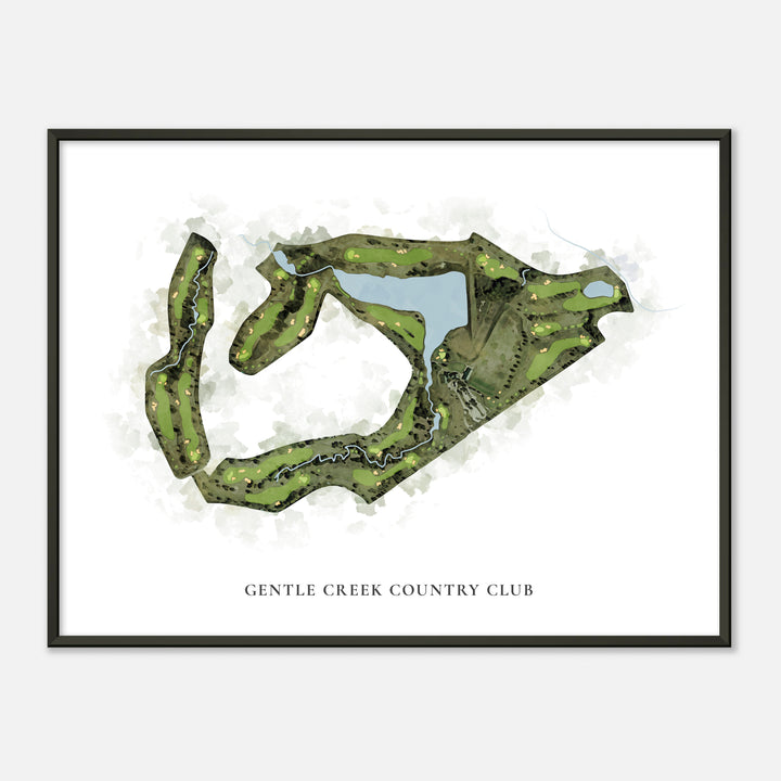 Print of Gentle Creek Country Club Classic Map