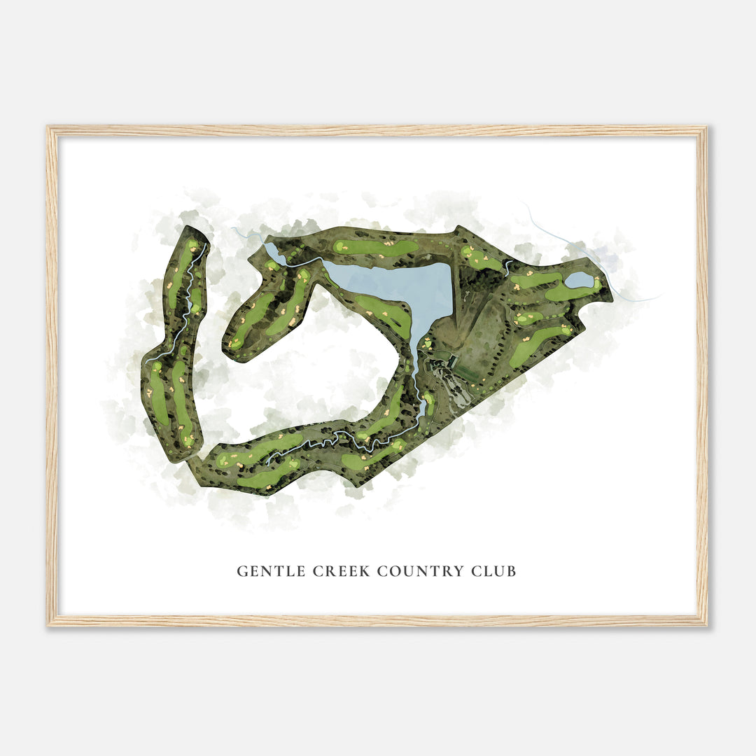 Print of Gentle Creek Country Club Classic Map