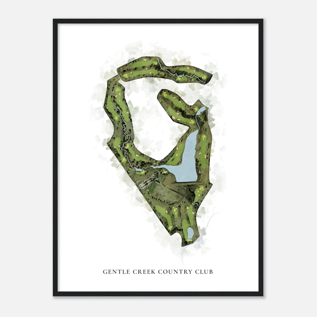 Print of Gentle Creek Country Club Classic Map