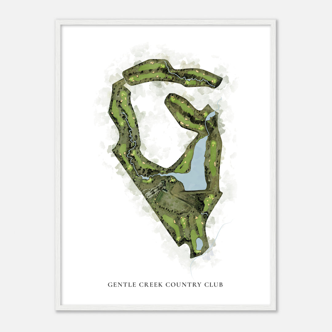 Print of Gentle Creek Country Club Classic Map