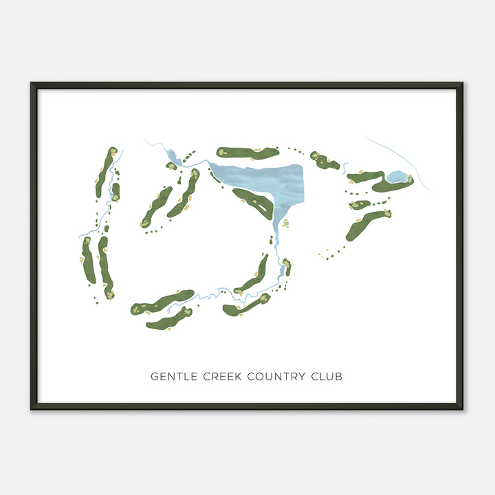Print of Gentle Creek Country Club Modern Map